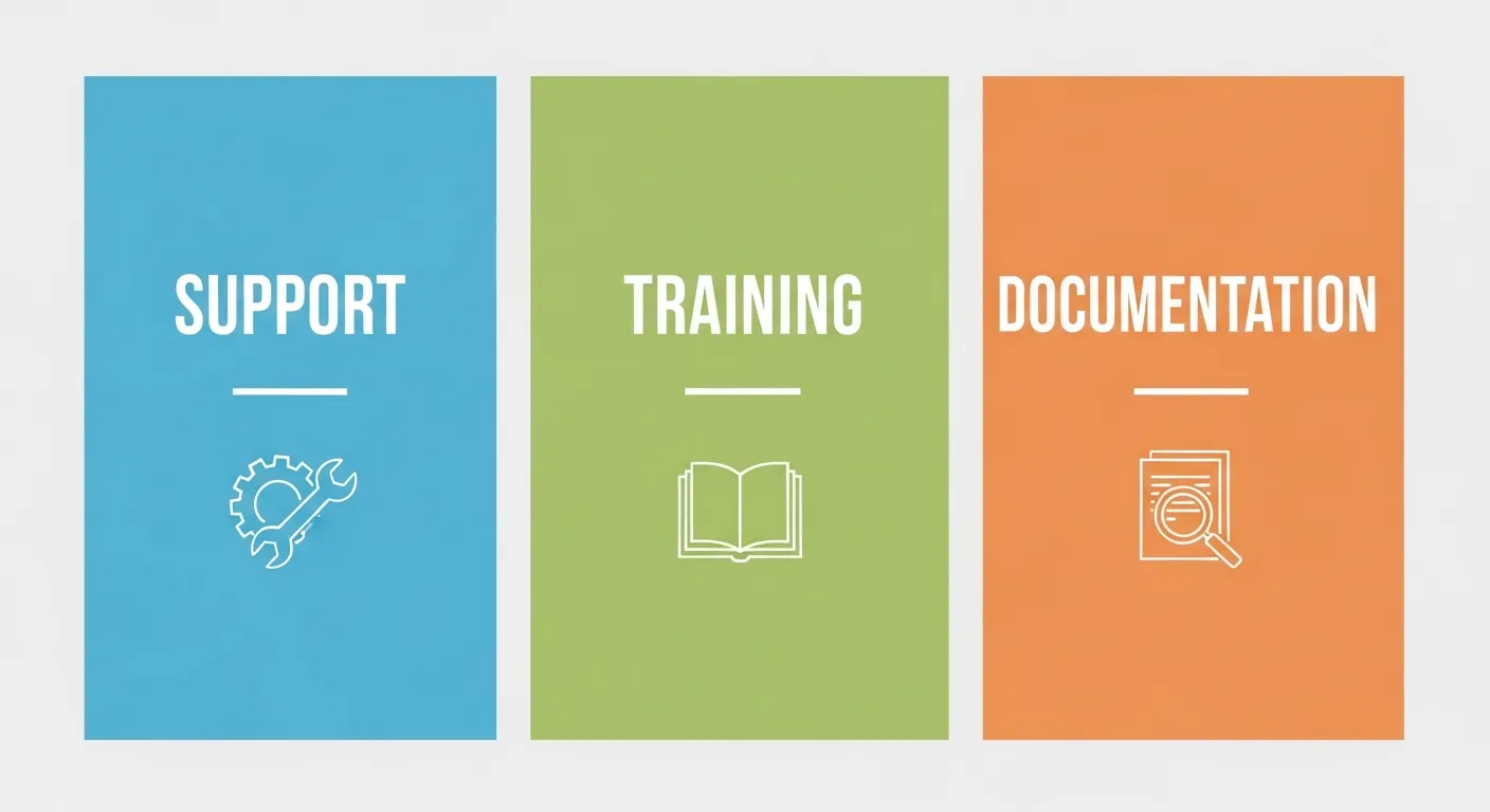 Look at Support, Training, and Documentation