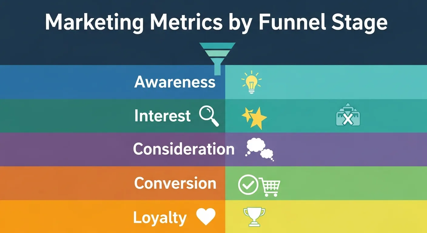 Marketing Metrics by Funnel Stage
