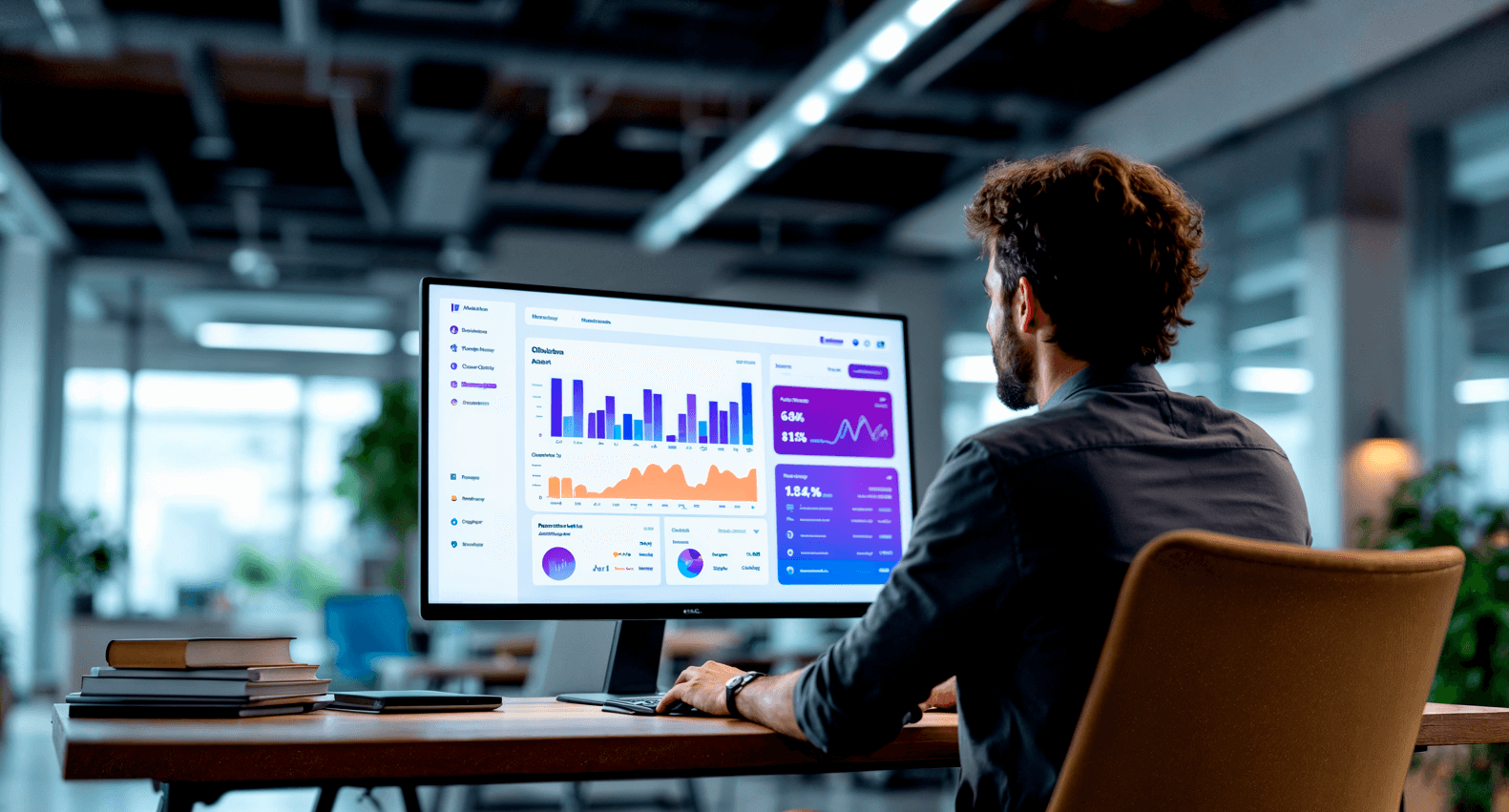 Social media dashboard displaying analytics metrics like engagement, reach, and conversions for campaign optimization.