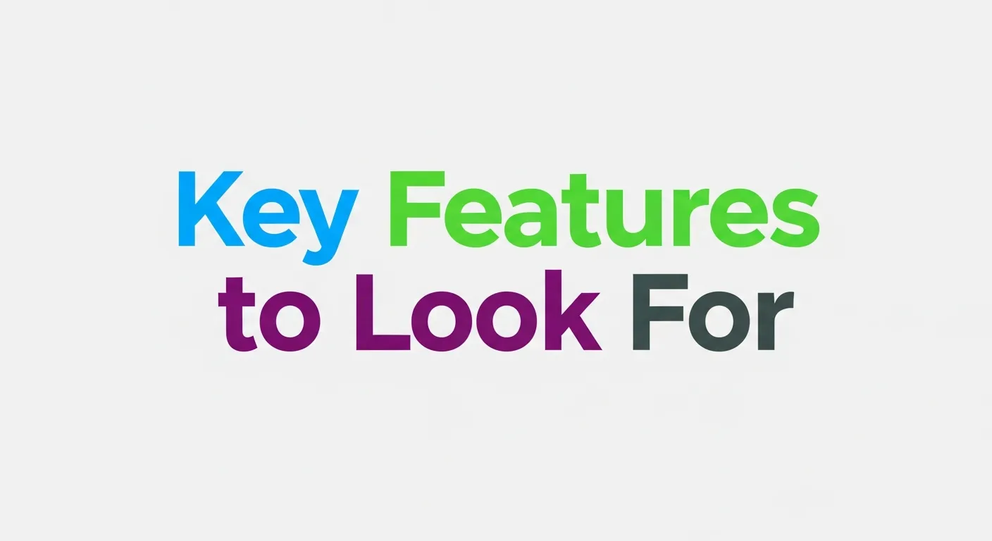 Key Features to Look For