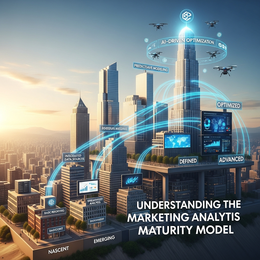 Marketing analytics maturity model stages and process overview